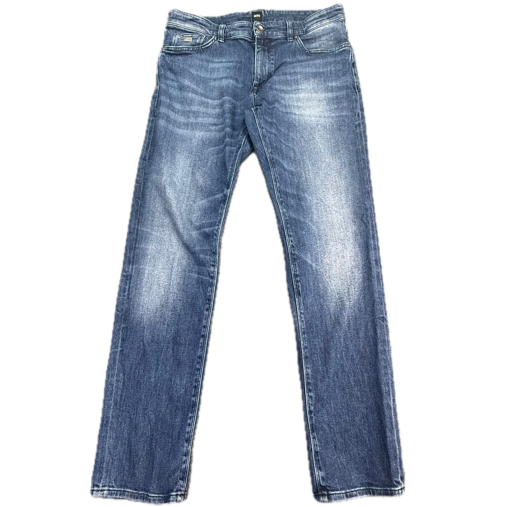 Hugo Boss Maine3 Jeans Men 34x32 Blue Stretch Regular Fit Denim Pants